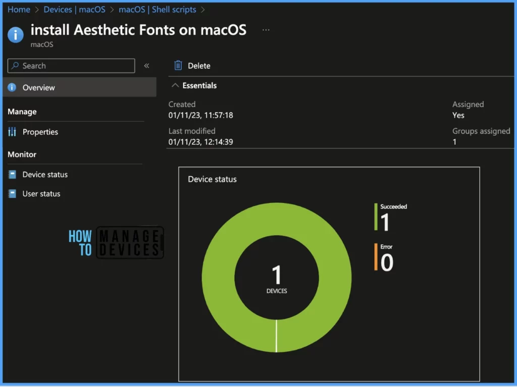 Best Method to Install Fonts on macOS using Intune Fig. 11